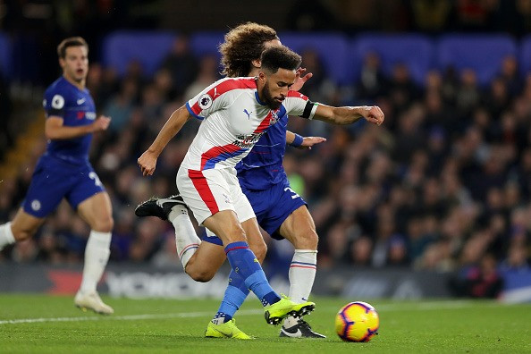 Townsend (áo trắng) gỡ hòa 1-1 cho Crystal Palace. Ảnh: Getty Images.  Townsend (áo trắng) gỡ hòa 1-1 cho Crystal Palace. Ảnh: Getty Images.