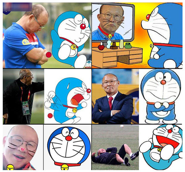 Một bản sao hài hước khác của HLV Park Hang Seo.