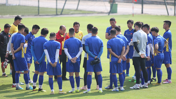 Buổi tập ngày 26.11 của đội tuyển VN