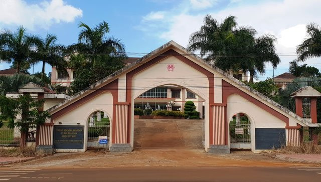 Trụ sở UBND huyện Tuy Đức, nơi đồng chí Nguyễn Hữu Huân công tác và có nhiều sai phạm.