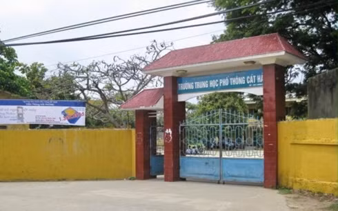  Trường THPT Cát Hải nơi xảy ra vụ việc (Ảnh: Zing)