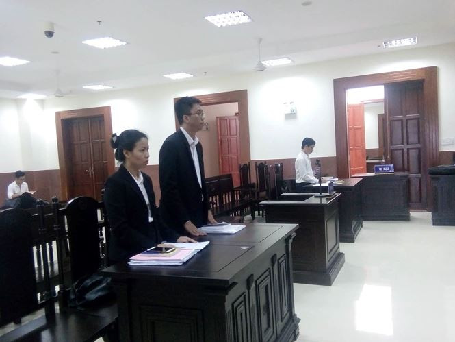 Phiên tòa phúc thẩm chiều nay 12/11. Ảnh: Tân Châu.