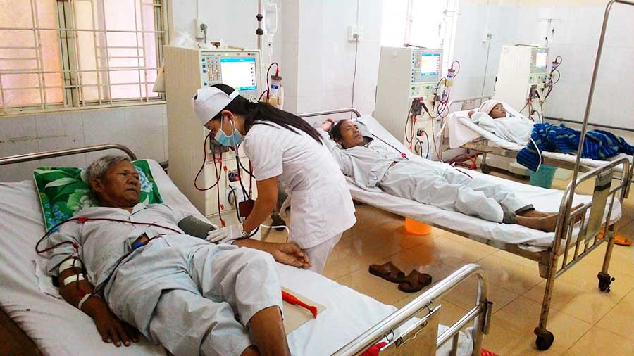  Đái tháo đường gây ra biến chứng suy thận. Ảnh: N.N