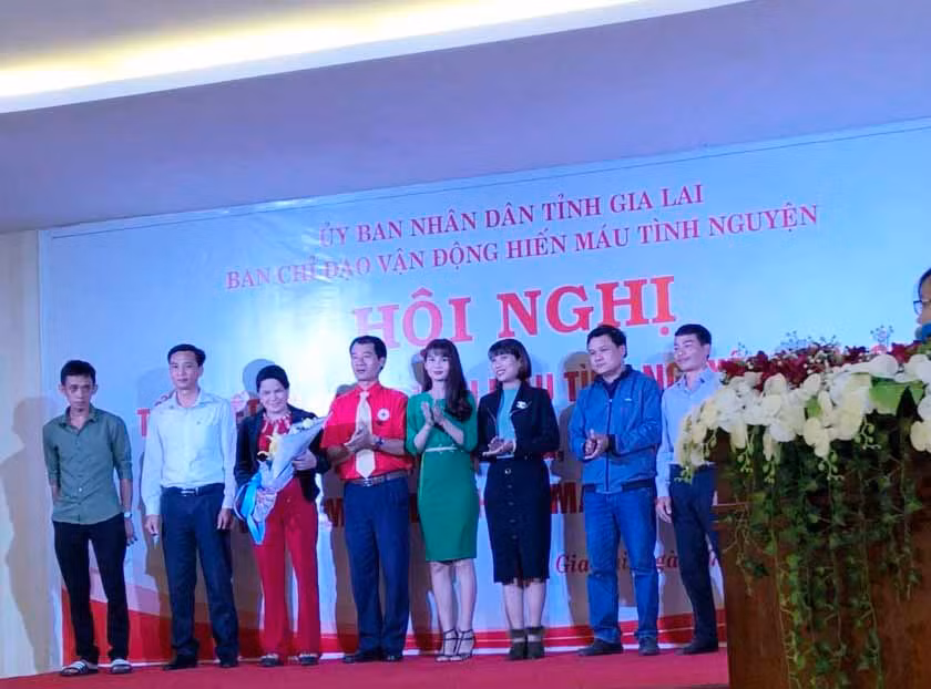 Ra mắt Câu lạc bộ Nhóm máu hiếm Gia Lai. Ảnh: Hồng Ngọc