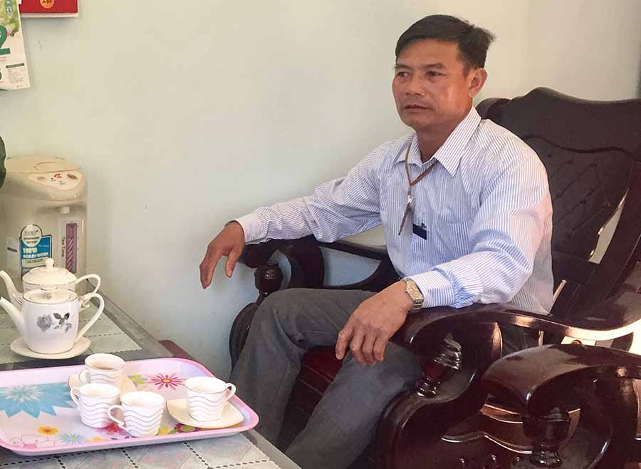 Ông Ngô Duy Huyến đã bị một đối tượng hành hung khi thi hành công vụ. Ảnh: Văn Ngọc