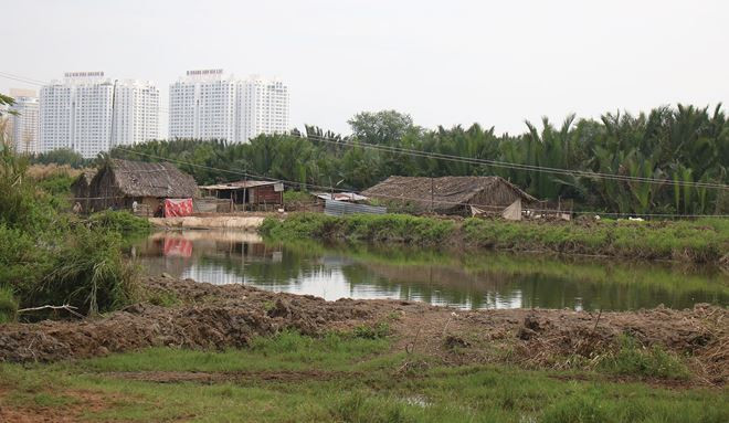 Dự án Phước Kiển có quỹ đất lớn nhất, khoảng 90 ha, triển khai gần 10 năm nhưng vẫn chưa giải phóng xong mặt bằng.