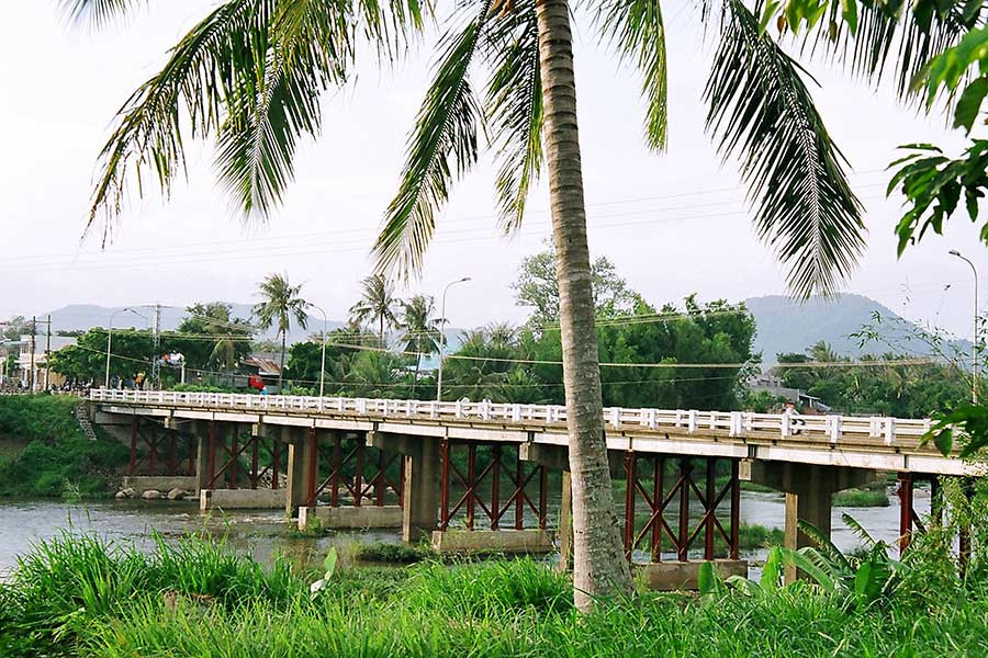 Một góc sông Ba- đoạn qua An Khê. Ảnh: Đức Thụy