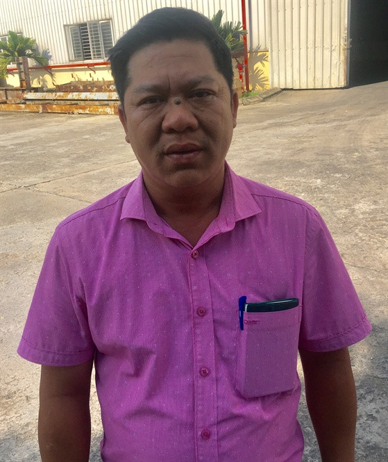 Ông Lê Văn Bộ, Chủ tịch HĐQT kiêm Giám đốc HTX Tú An 1 trao đổi với PV