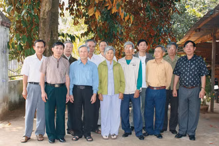 Cán bộ, chiến sĩ của Tiểu đoàn 408 trong một lần họp mặt. Ảnh: Xuân Hoàng