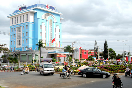 Một góc TP. Pleiku. Ảnh: K.N.B.