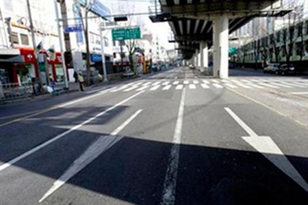 Giao thông ở các ngả đường thủ đô Seoul bị phong tỏa khi cuộc diễn tập bắt đầu