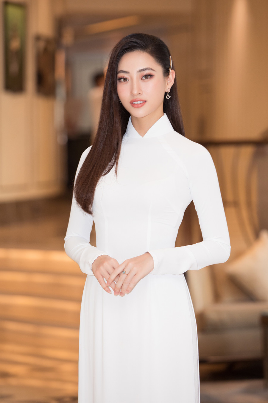 Hoa hậu Thế giới Việt Nam 2019 - Lương Thùy Linh từng đại diện Việt Nam tham dự cuộc thi Miss World 2019 và lọt vào Top 12.