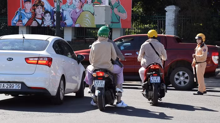 Đội CSGT Công an TP.Đà Lạt đã huy động 100% quân số, đảm bảo giao thông an toàn trong dịp nghỉ lễ.