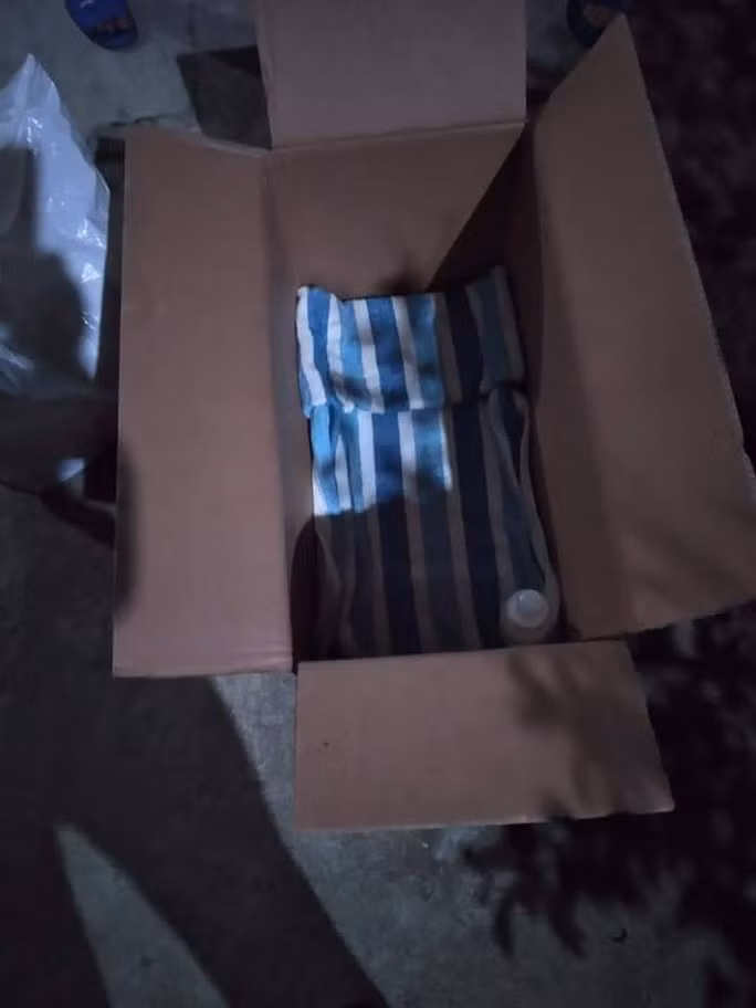 Cháu bé bị bỏ rơi trong thùng giấy