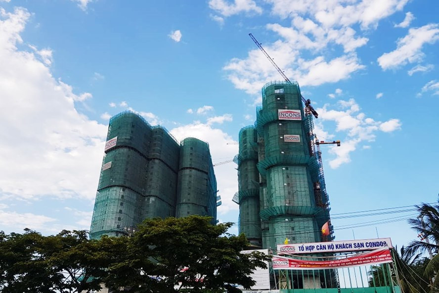 Công trình nam công nhân rơi từ tầng 16 ở Đà Nẵng nhưng chủ đầu tư không khai báo cho cơ quan chức năng. Ảnh: Hồ Văn