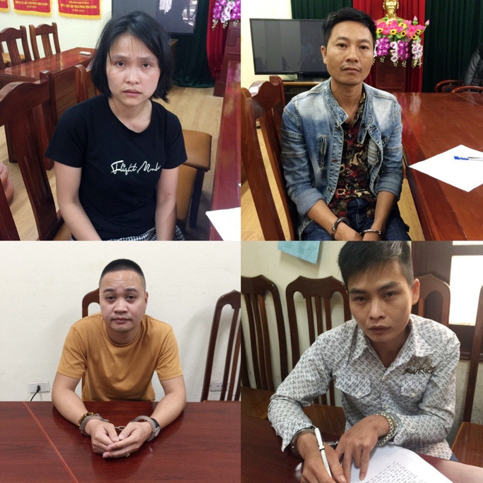 4 đối tượng trong chuyên án 4 đối tượng trong chuyên án