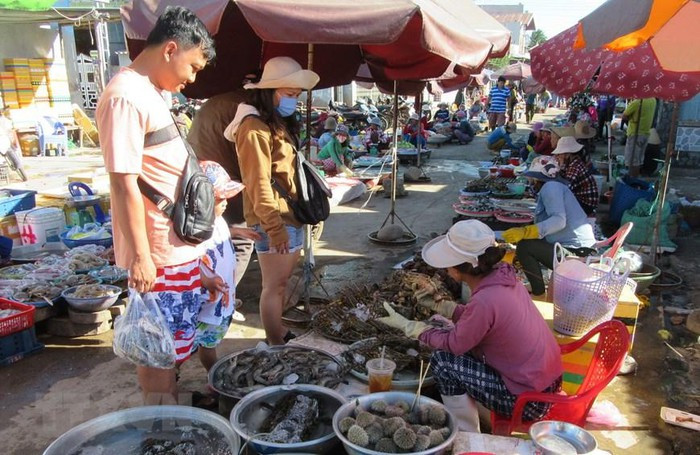 Chợ Nại nằm ngay bên Đầm Nại chuyên cung cấp các loại hải sản tươi ngon. (Ảnh: Nguyễn Thành/TTXVN) Chợ Nại nằm ngay bên Đầm Nại chuyên cung cấp các loại hải sản tươi ngon. (Ảnh: Nguyễn Thành/TTXVN)