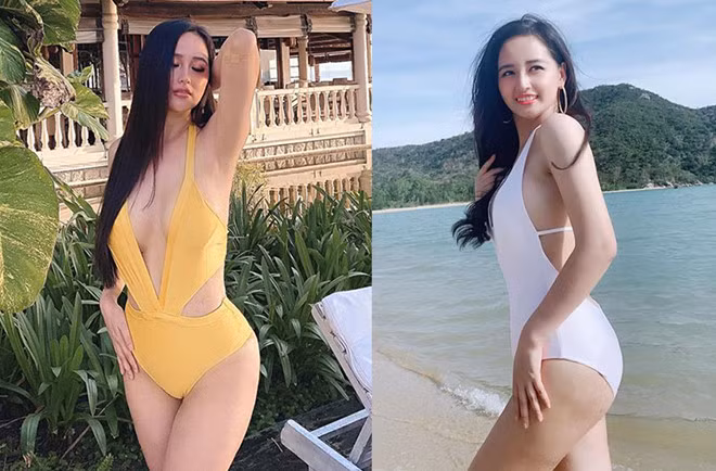 Loạt hình ảnh diện áo tắm nóng bỏng được Mai Phương Thúy chia sẻ trên trang cá nhân ẢNH: FBNV