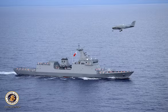 Tàu khinh hạm tên lửa BRP Jose Rizal - Ảnh: HẢI QUÂN PHILIPPINES Tàu khinh hạm tên lửa BRP Jose Rizal - Ảnh: HẢI QUÂN PHILIPPINES