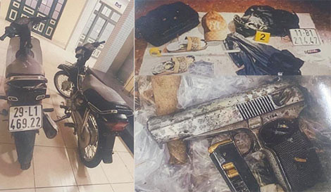 Tang vật vụ án.