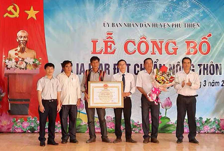 Ia Piar là xã thứ 4 của huyện Phú Thiện được UBND tỉnh công nhận đạt chuẩn nông thôn mới. Ảnh: T.D