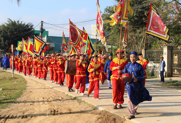Lễ cúng Quý Xuân được thị xã An Khê tổ chức trang trọng. Ảnh: NGỌC MINH