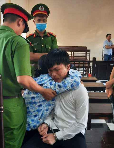 Bị cáo Thuận tại tòa.