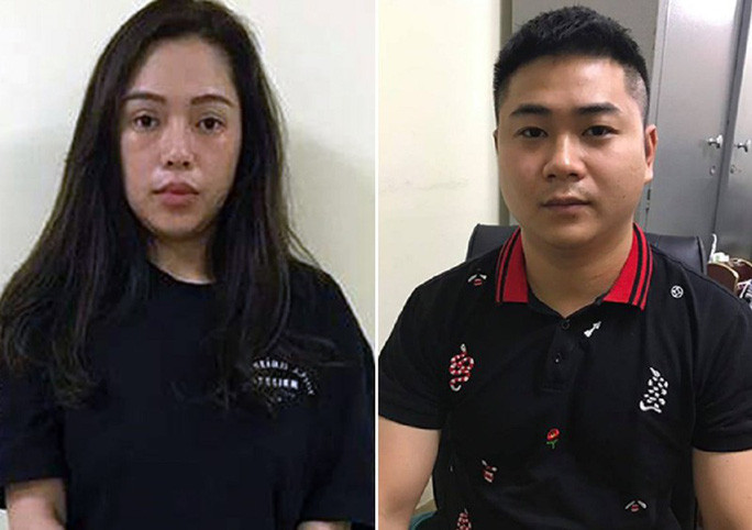 Nguyễn Thị Hương Ly và Nguyễn Đức Mạnh tại cơ quan công an - Ảnh: Công an cung cấp Nguyễn Thị Hương Ly và Nguyễn Đức Mạnh tại cơ quan công an - Ảnh: Công an cung cấp