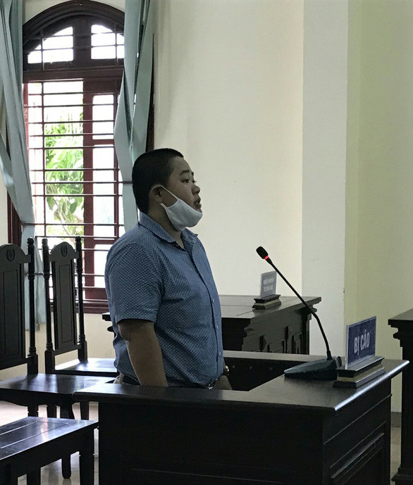 Bị cáo Mã Phùng Ngọc Phú tại tòa sáng 11-5 - Ảnh: NGỌC DIỄM