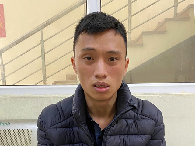  Quách Văn Nam tại cơ quan Công an.