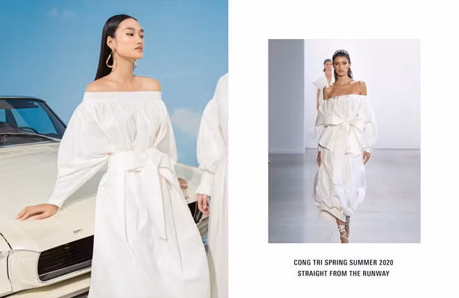 Công Trí nói: “Tôi muốn đưa các thiết kế từ runway vào cuộc sống. Mỗi con đường người phụ nữ đi qua cũng giống như sàn runway, thảm đỏ của cuộc đời họ. Ở mỗi khoảnh khắc họ đều có thể toả sáng”.