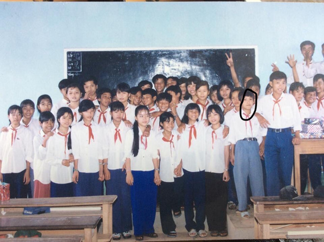 Quang Anh ngày học tiểu học...Ảnh: NVCC