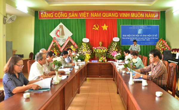 Quang cảnh Đại hội chi hội Nhạc sĩ Việt Nam tỉnh Gia Lai khóa IV (nhiệm kỳ 2020-2025). Ảnh: P.L