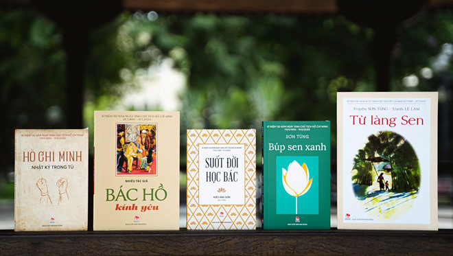 Loạt ấn phẩm về Bác Hồ của NXB Kim Đồng - Ảnh: NXB Loạt ấn phẩm về Bác Hồ của NXB Kim Đồng - Ảnh: NXB