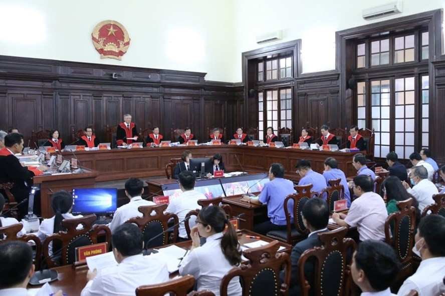 Toàn cảnh phiên giám đốc thẩm vụ tử tù Hồ Duy Hải. Ảnh: Tuấn Việt.