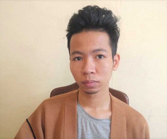 Đối tượng Nguyễn Thái Hòa Bình tại cơ quan Công an Đối tượng Nguyễn Thái Hòa Bình tại cơ quan Công an