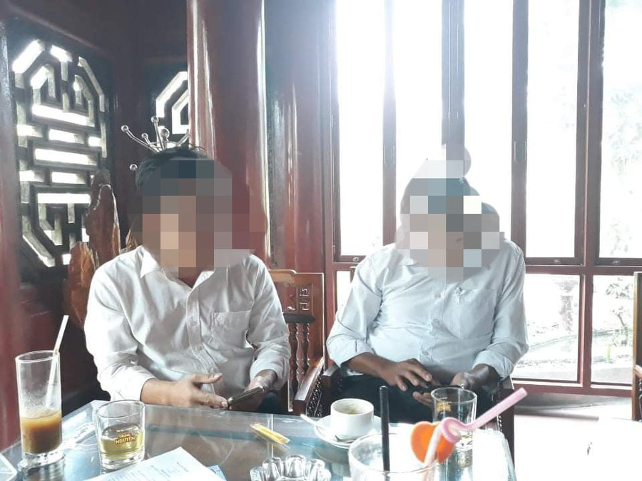 Hai nạn nhân trình bày việc bị bà Q lừa đảo chiếm đoạt tài sản.