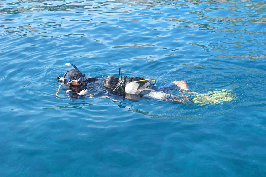 Hãy làm đúng những lời dặn của người hướng dẫn khi lặn biển