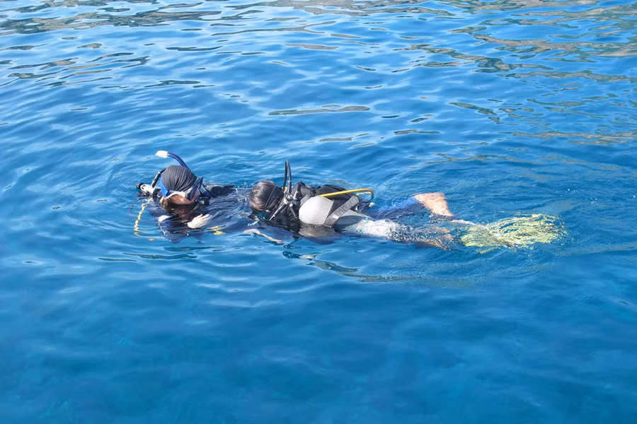 Hãy làm đúng những lời dặn của người hướng dẫn khi lặn biển