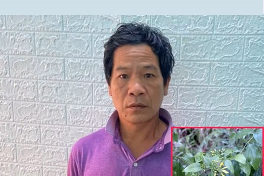  Đối tượng Triệu Chòi Phin dùng lá ngón đầu độc hàng xóm khiến bé 8 tuổi tử vong. Ảnh: Công an cung cấp