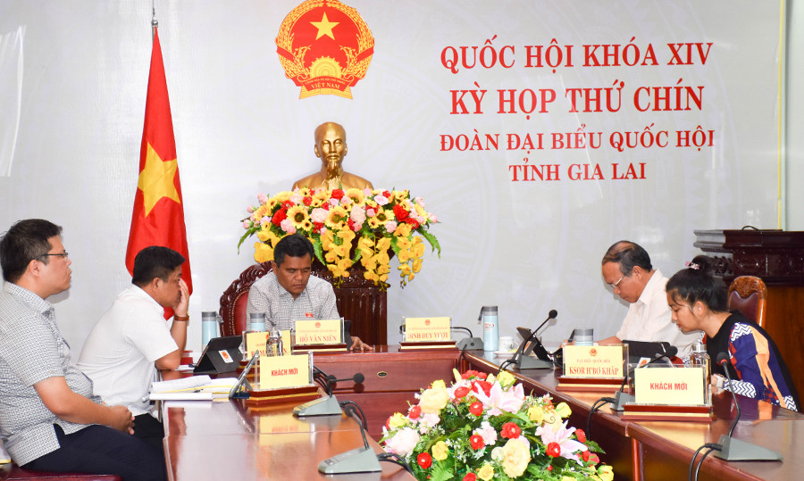 Quang cảnh kỳ họp tại điểm cầu Gia Lai. Ảnh: T.D  Quang cảnh kỳ họp tại điểm cầu Gia Lai. Ảnh: T.D