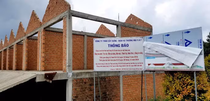 Công trình xây dựng nhiều tai tiếng tại chợ này.