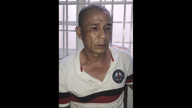 Nguyễn Văn Quảng tại cơ quan công an - ẢNH: NGUYỄN TÚ