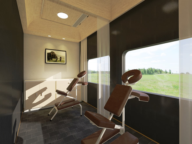 Không gian trải nghiệm hành trình khám phá miền Trung bằng tàu hỏa - ẢNH: MINOR HOTELS CUNG CẤP