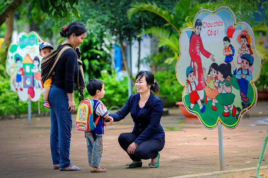 Công tác bảo vệ, chăm sóc trẻ em luôn được gia đình và xã hội quan tâm. Ảnh: Nguyễn Linh Vinh Quốc