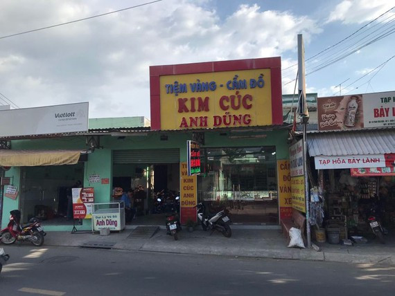 Tiệm vàng nơi xảy ra vụ trộm Tiệm vàng nơi xảy ra vụ trộm