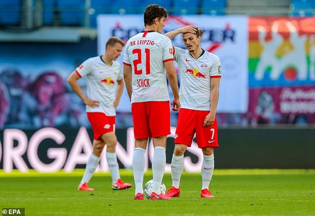 RB Leipzig chỉ giành được 1 điểm trên sân nhà.