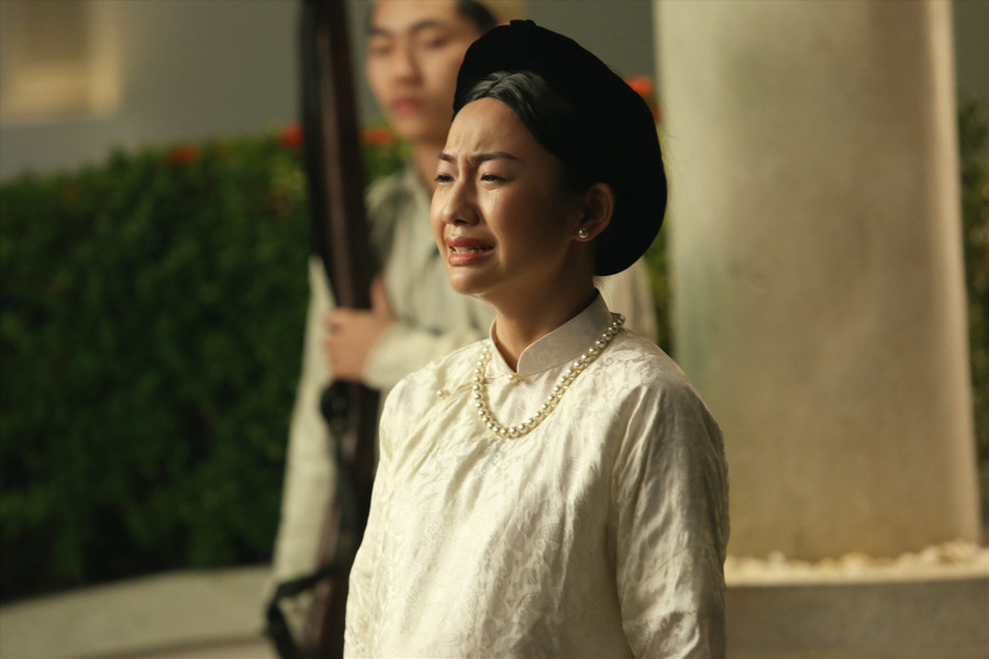 Mặc dù chỉ xuất hiện ngắn ngủi, nàng Mộng Điệp - Hoàng Hà khiến khán giả ấn tượng bởi vẻ đẹp nữ tính của mình. Ảnh: Nhân vật cung cấp.