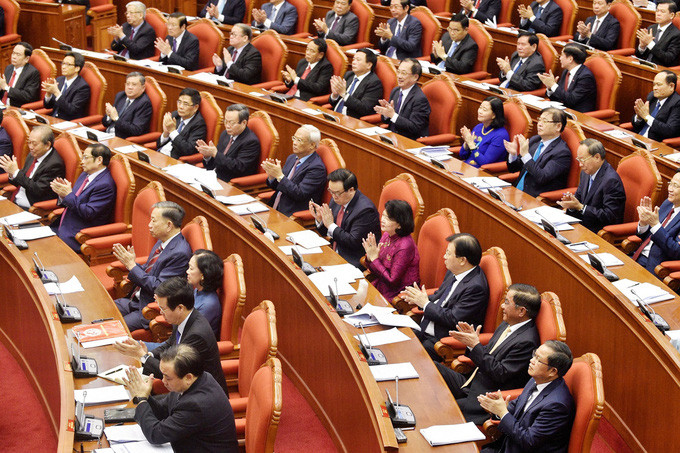 Các đại biểu tham dự hội nghị T.Ư lần thứ 12, sáng 11/5. Ảnh: Nhật Bắc/VGP Các đại biểu tham dự hội nghị T.Ư lần thứ 12, sáng 11/5. Ảnh: Nhật Bắc/VGP