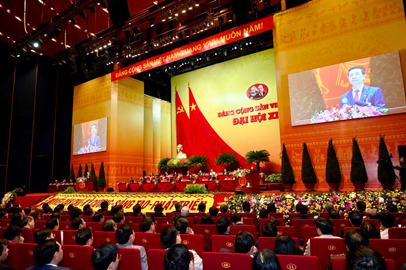 Quang cảnh Đại hội XIII của Đảng. Ảnh: DUY LINH/NDĐT